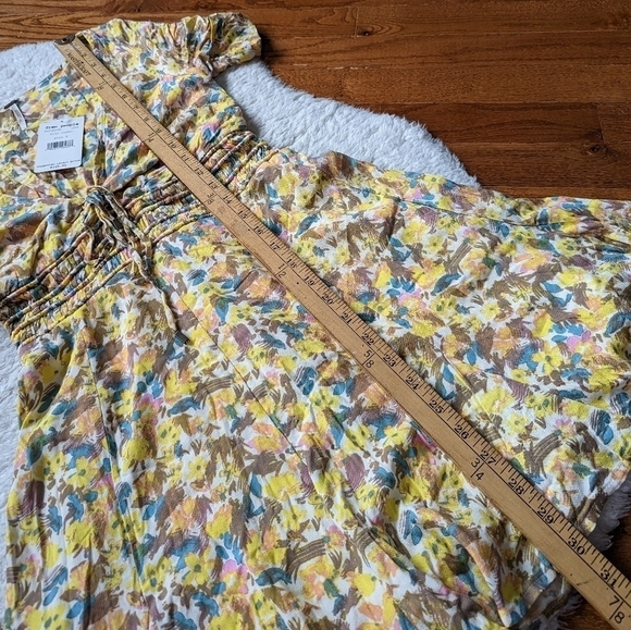 Free PEOPLE forget me not floral mini dress 0 xs - Picture 14 of 16
